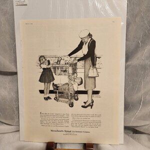 Norman Rockwell Print - Mass Mutual Advertisement
